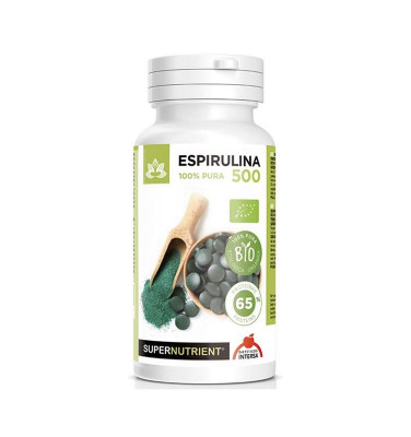 Spirulina Bio 500 miligrame 90 grame Dieteticos Intersa foto