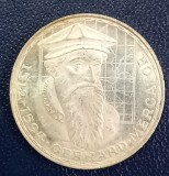 (A145) MONEDA DIN ARGINT GERMANIA - 5 MARK 1969, LIT F, 375 ANI DE LA MOARTEA LUI GERHARD MERCATOR, Europa