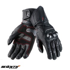 Manusi femei pentru scuter - motocicleta racing iarna Seventy model SD-R23 negru Negru XS (6 cm)