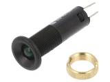 Lampă de control LED verde 24VDC &Oslash;8mm IP40 plastic
