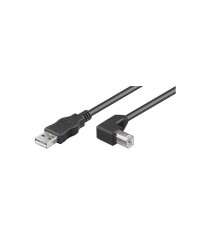 Cablu imprimanta USB 90 grade 5m cupru Goobay foto
