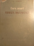 Curs scurt de analiză matematica,a i hincin