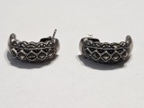 Cercei din argint cu marcasite #2523