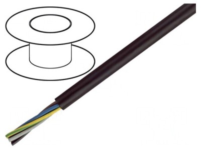 Cablu Electric Negru LSZH 5G6mm2 450/750V foto