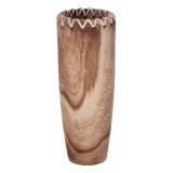 Cumpara ieftin Vaza flori lemn maro 20 x 42 cm