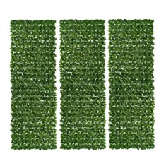 Gard Deco Plasa Rulou Frunze Iedera Verde 3x1m Total 3x3m Wei 3xA80433 foto