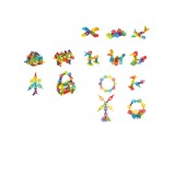 Joc de constructie STEAM - Fulgi de zapada (84 piese), Bufnitel