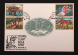 Plic Prima Zi FDC ONU New York 1997 Specii Amenințate Elefant Dihor Puma Papagal Cacatua Mega Event - A992