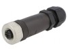 Mufă M12 5 PIN mamă IP67 pe cablu