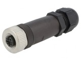 Mufă M12 5 PIN mamă IP67 pe cablu