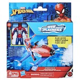 Spiderman Set Vehicul Hydro Jet Si Figurina Spider Man 10cm, SPIDER-MAN