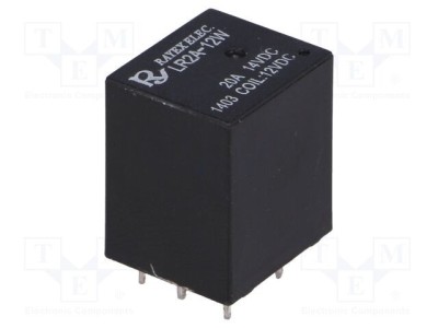 Releu electromagnetic SPST-NO 12VDC 10A Recoy/RAYEX ELECTRONICS foto