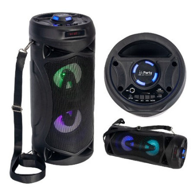 Boxa portabila TWS, 10 W, BT/FM/USB/AUX, 1500 mAh, baterie reincarcabila, LED foto