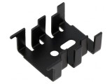 Radiator negru 12,7mm x 25,4mm pentru TO220, TO126, SOT32