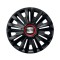 Set 4 capace roti Negre Cu Inel Rosu Royal R16 Compatibil Cu Seat