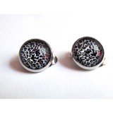 Cercei clips animal print C 12 MM