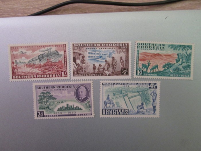 SOUTHERN RODESIA SERIE NESTAMPILATA MNH/MH=230