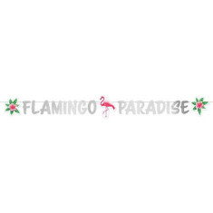 Banner flamingo paradise 135 cm