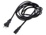 Cablu IEC C7 mamă 2x0,75mm2 3m negru 7A LIAN DUNG