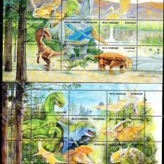 MOZAMBIC 2002, Fauna preistorica, Dinozauri, serie neuzată, MNH