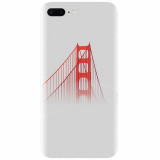 Husa silicon pentru Apple Iphone 8 Plus, Red Bridge In Clouds