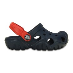 Saboti Crocs Swiftwater Clog Kids Bleumarin - Navy/Red foto