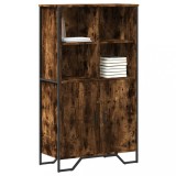 Dulap &icirc;nalt, stejar fumuriu, 79,5x35,5x137,5 cm, lemn prelucrat