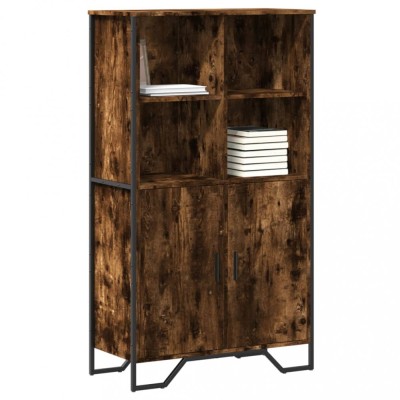 vidaXL Dulap &amp;icirc;nalt, stejar fumuriu, 79,5x35,5x137,5 cm, lemn prelucrat 3295309 foto