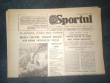 ZIARUL SPORTUL 7 IANUARIE 1985 PREZENTARE ECHIPA CORVINUL
