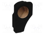 Carcasă difuzor BASSER MDF neagră 200mm Frezare 217mm