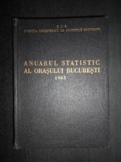 Anuarul statistic al orasului Bucuresti (1963, editie cartonata) foto