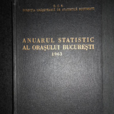 Anuarul statistic al orasului Bucuresti (1963, editie cartonata)