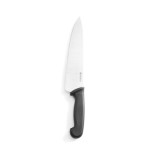 Cumpara ieftin Cutitul bucatarului certificat igiena HACCP, Profi Line, lungime lama inox 24 cm, grosime lama 2.5 mm, lungime cutit 38.5 cm, maner ergonomic negru, Hendi