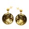 Full Moon - Cercei personalizati luna plina din argint 925 placat cu aur galben 24K