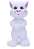 Jucarie interactiva, Talking Tom Alb, 20 cm