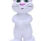 Jucarie interactiva, Talking Tom Alb, 20 cm