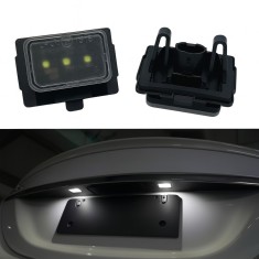 Set 2 Lampi LED Numar Inmatriculare Auto pentru Mercedes Benz, Lumina Alba 6500K, Plug &amp; Play, CANBUS Fara Eroare AutoREY&reg;