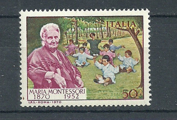 ITALIA 1970 &ndash; PEDAGOG MARIA MONTESORI, serie MNH, SD109
