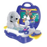 Set trusa ingrijire catel Pet Store, 16 piese, 3 ani+