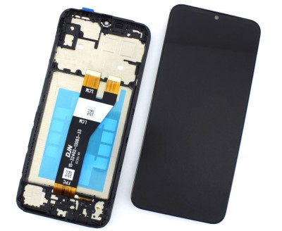 Display Samsung Galaxy A14 5G DOAR MODELUL A146P cu Rama Black Negru foto