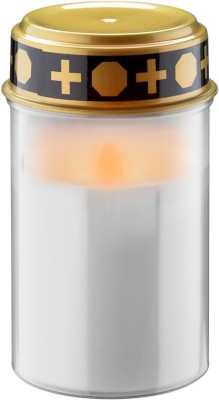 Lumanare funerara LED alb cu efect palpaitor realist alb cald 2700K Goobay 64604 foto