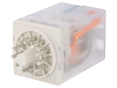 Releu Electromagnetic 3PDT 12VDC 10A foto