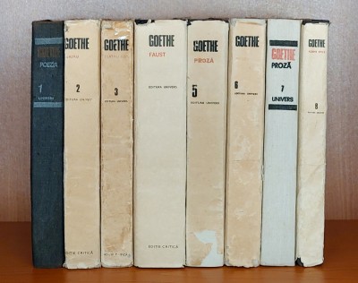 Goethe - Opere alese 8 volume, poezie, teatru, proza, poeme epice, Faust foto