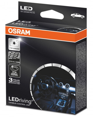 Set 2 Buc Anulator Eroare Bec Led Osram 21W 12V LEDriving Canbus Control Unit LEDCBCTRL102 foto