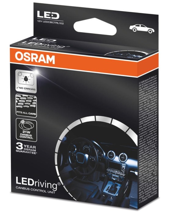 Set 2 Buc Anulator Eroare Bec Led Osram 21W 12V LEDriving Canbus Control Unit LEDCBCTRL102