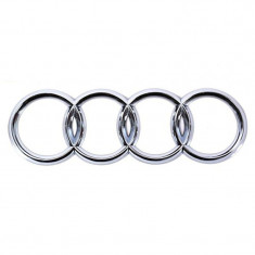 Emblema Audi universala, montare pe spate, 136mm foto