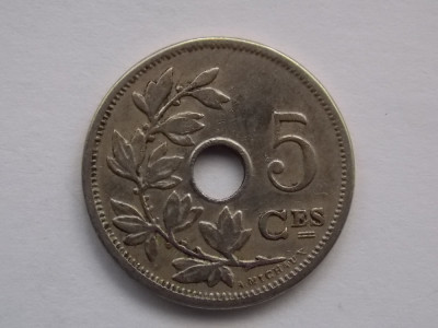 5 CENTIMES 1905 BELGIA-french legend foto