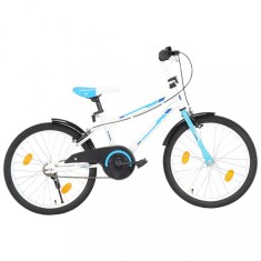 vidaXL Bicicleta pentru copii, albastru ?i alb, 20 inci foto