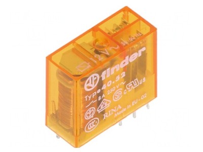 Releu electromagnetic DPDT 12VAC 15A foto