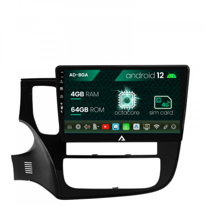 Navigatie Mitsubishi Outlander (2013-2020), Android 12, A-Octacore 4GB RAM + 64GB ROM, 10.1 Inch - AD-BGA10004+AD-BGRKIT268 foto